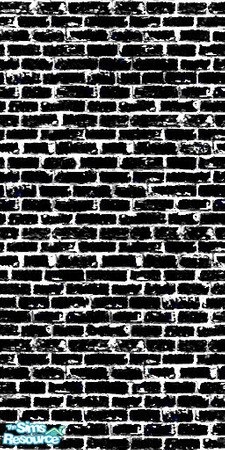 Sims 2 — small black brick by maliee1 — red turned to black, a small black brick wall