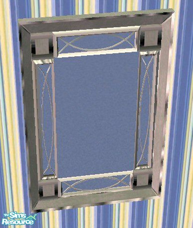 Sims 2 — Porcelain Silo Mirror Frame by TSR Archive — Mirror frame for the Porcelain Silo bedroom. 