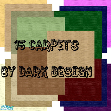 Sims 2 — Carpet Set One by Dark_Design — 15 Carpet for you to enjoy! Most go with various wallpapers and paints that I