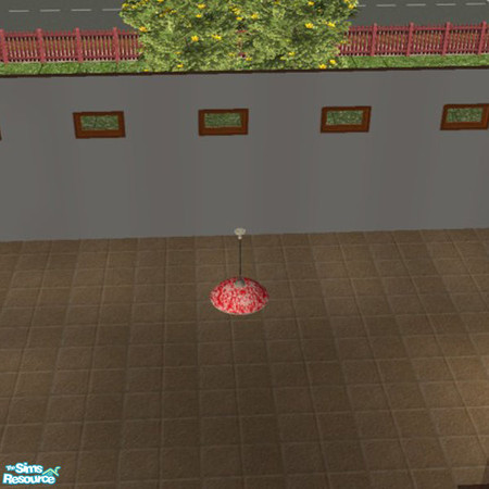 Sims 2 — Red Ceiling Light by Irish Pride — Irish Pride Interior Designs presents the red ceiling light. *Updated for