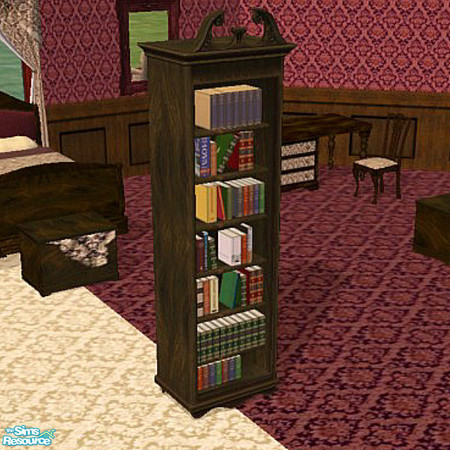 Sims 2 — Fancy bookcase by Cori27 — part of fancy bedroom set