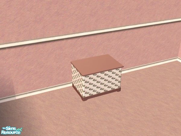 Sims 2 — Kittens are cute - toybox by Bitzybus — Toybox in white and pink decorated with kittens.
