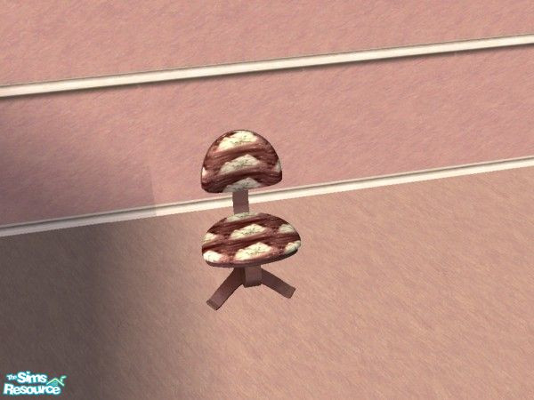 Sims 2 — Kittens are cute - chair base by Bitzybus — Dark pink chair base to go with the set.