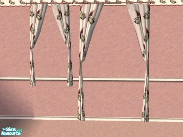 Sims 2 — Kittens are cute - Curtains by Bitzybus — Curtains to go with the set.