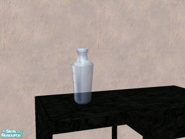 Sims 2 — Glass Vase by Bitzybus — Blue toned glass vase to go with the set. 