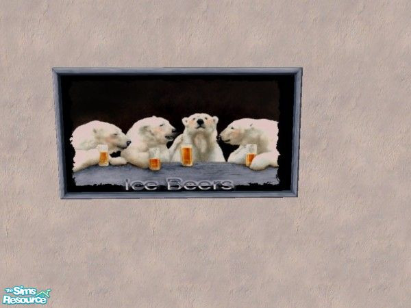 Sims 2 — Arctic Painting - Ice Beers by Bitzybus — Painting - Ice Beers. ;-) To go with the Arctic Living set. 