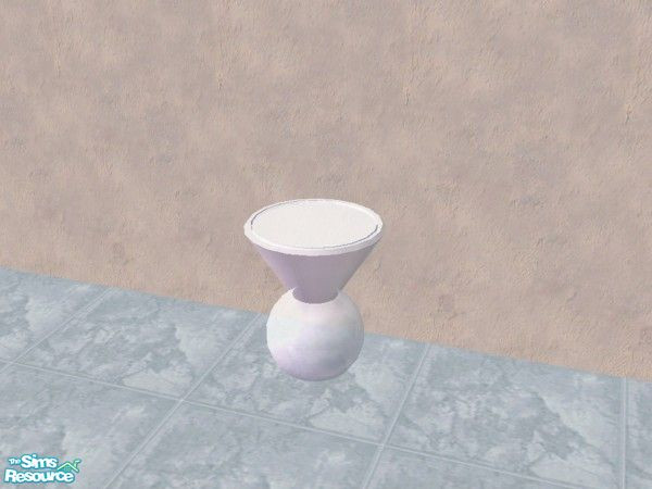 Sims 2 — Glass table end by Bitzybus — End table in glass to match the Arctic Living set. 