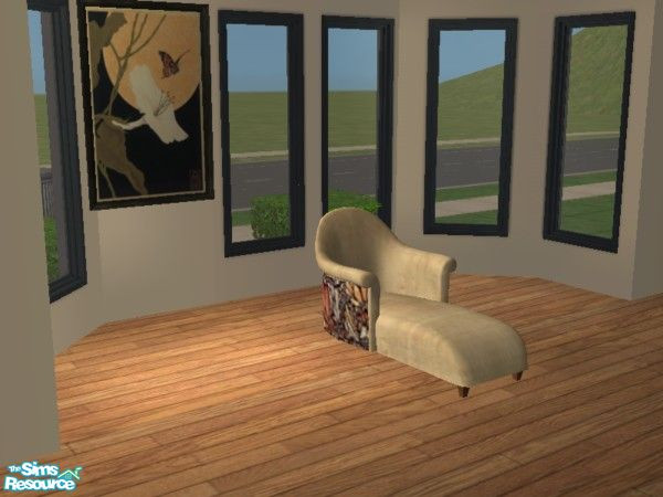 Sims 2 — Butterfly Wings Chaiselounge by toriamos — Chaiselounge has the same fabric as the bedding wrapped around the