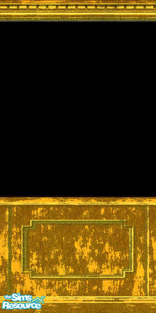 Sims 2 — Void by Catjana — Gold and black bathroom-paneling