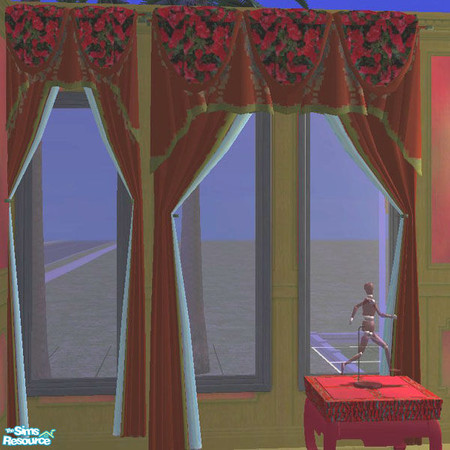 Sims 2 — Cozy Draperies by buntah — These are the drapes for my Cozy and Warm set. Available in all three sizes.