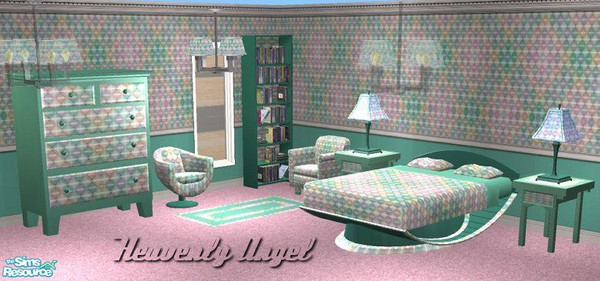 Sims 2 — Pastel Ceiling Lamp by HeavenlyAngel — I don't have a closeup photo of the ceiling lamps but they match the