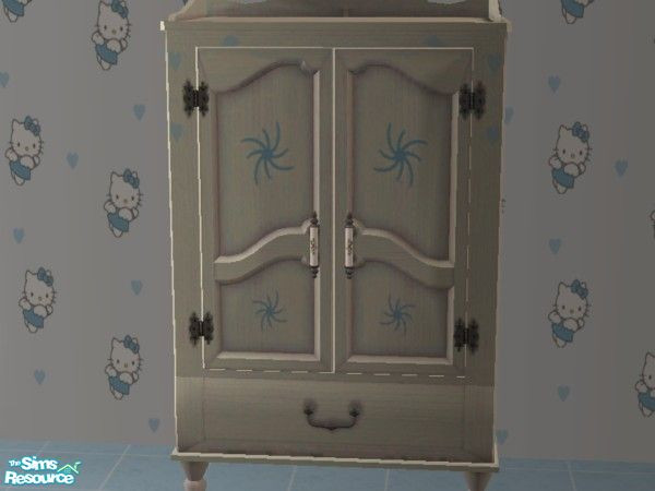 Sims 2 — Blue Hello Kitty Bed Set - Wardrobe by Jasminevs81 — This wardrobe is just a slightly altered version of the