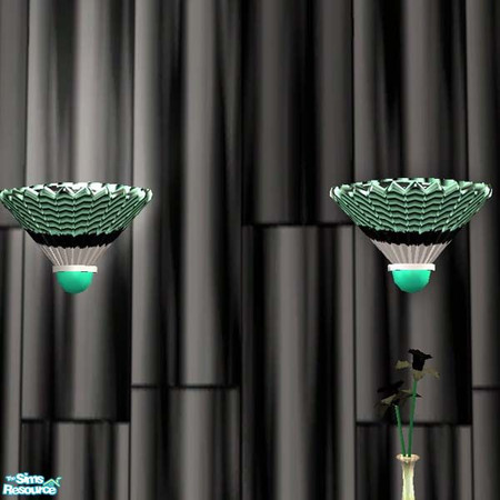 Sims 2 — Mint wall lighting by buntah — This is the wall light for my Mint Madness set. I think it looks like a badminton