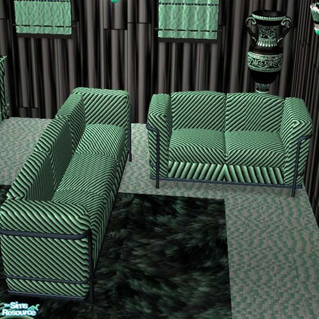 Sims 2 — Mint sofa and loveseat by buntah — This is the sofa and loveseat for my Mint Madness set.