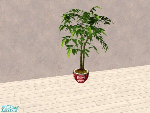 Sims 2 — Love & Kisses Plant by Bitzybus — Plant to go with the Love & Kisses bedroom set.