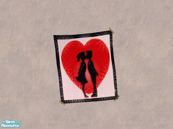 Sims 2 — Love & Kisses, poster 2 by Bitzybus — Poster to go with the Love & Kisses bedroom set.
