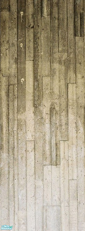 Sims 2 — Concrete Wall Set - Concrete Wall 3 by jonzku — This is the third wall of my set. This a bit worn-looking wall