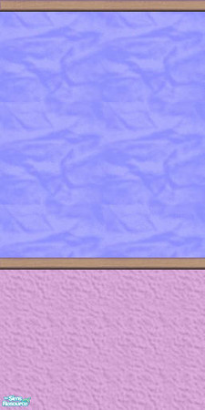 Sims 2 — bright wall set 1 - Tambriah Wall Set 3 7 by tambriah — blue top & purple bottom with maple top trim and