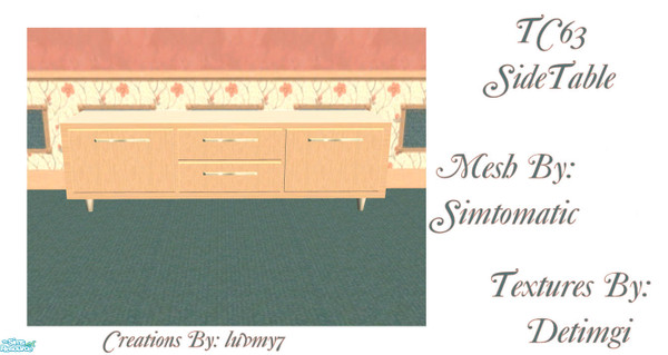 Sims 2 — TC63 Living Room Set -  Side Table by luvmy7 — I recolored this Living Room Set using the Awesome Serene Living