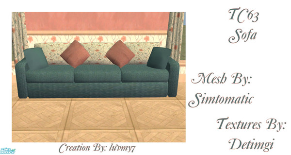Sims 2 — TC63 Living Room Set -  Sofa by luvmy7 — I recolored this Living Room Set using the Awesome Serene Living Room