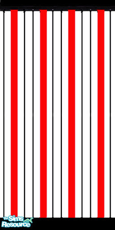 Sims 2 — Red & White Striped Wallpaper by buntah — This is the wallpaper for my Artist's Office set.