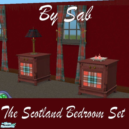 Sims 2 — The Scotland Bedroom Set Candles by Sab — Candles only - You have to look for a white tray I havn't made one as