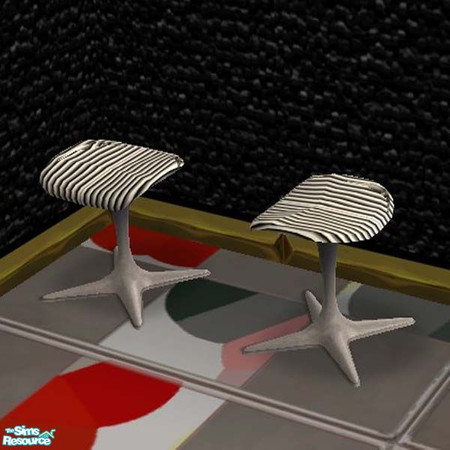 Sims 2 — Backless Desk Chair by buntah — This is the backless desk chair for my Artist's Office set. (in the egg shaped