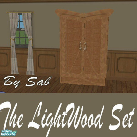 Sims 2 — The Lightwood Set Dresser by Sab — Dresser