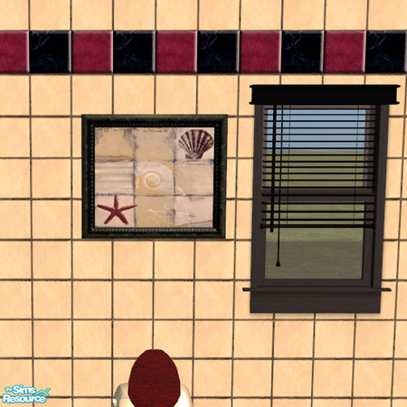 Sims 2 — Picture Burgundy Bathroom Set by cemre — Part of Burgundy Bathroom Set Color Enabler Package CEP required..