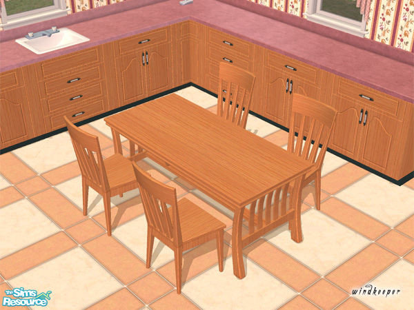 Sims 2 — "Besher" Kitchen dining chair by TSR Archive — "Besher" Kitchen dining chair.
