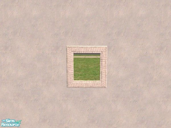 Sims 2 — Bamboo mirror by Bitzybus — The cheap mirror with bamboo frame.