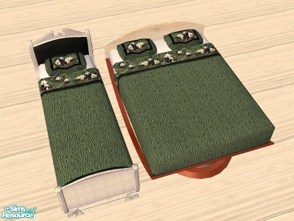 Sims 2 — Panda bedding by Bitzybus — Part of the Panda lovers set.
