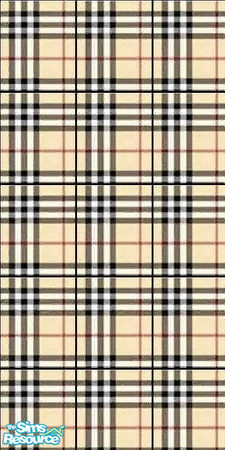 Sims 2 — Burberry Wallpaper 1 by oldmember_sapphy75 — Part of my burberry livingroom set.