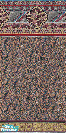 Sims 2 — Victorian Blush Wallpaper by arenaria — Authentic victorian wallpaper. Pattern by Bradbury & Bradbury. Part