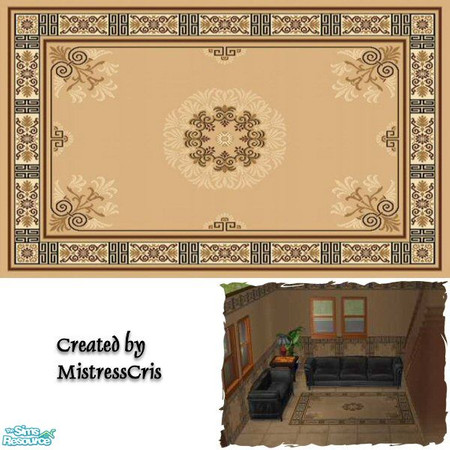 Sims 2 — MC Rug Set 05 by mistresscris — Created by MistressCris Carpet tiles made to look like a rug. 6 tiles in all.