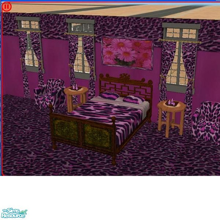 Sims 2 — PinkLeopard by PhantasyGurl — A beuatiful unique and pretty bedroom made of Pink Leopard..Make any bedroom spice