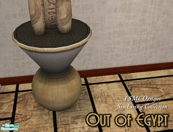 Sims 2 — FSMCDESIGNS OOE Nightstand by FSMCDESIGNS — Part of my Out of Egypt Collection. Enjoy, Michael