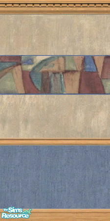Sims 2 — Abstract Beige Wall by luvs10s — Part of the Denim and Beige wall set.