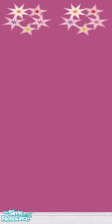 Sims 2 — *Celebration* Party Pink Pleasure set, P by BetterbeSim — *Celebration* Bright pink wallpaper with Star theme