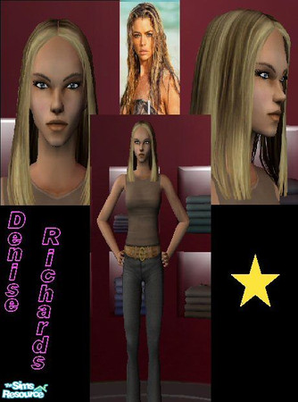 Sims 2 — Denise Richards by Sara_Centner — This is my version of Denise Richards.