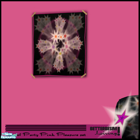 Sims 2 — *Celebration* Party Pink Pleasure set, P by BetterbeSim — *Celebration* For an extra partymood put this affiche