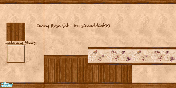 Sims 2 — Ivory Rose Set by TSR Archive — 