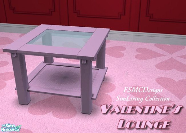Sims 2 — FSMCDESIGNS End Table by FSMCDESIGNS — Part of my Valentine's Lounge Collection. Enjoy, Michael