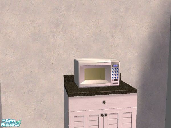 Sims 2 — Stainless microwave by Bitzybus — CEP recolor of the microwave.