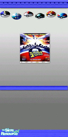 Sims 2 —  by Bitzybus — For decoration of the wall, to match the set.