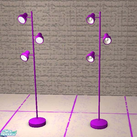 Sims 2 — Purple Floor lamp by buntah — This is the flooe lamp for my Total Decadence set.