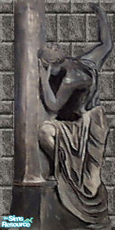 Sims 2 — Gray Brick Gothic Mortuary by Lorah — By Lorah at TSR