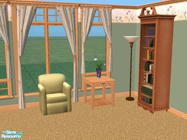 Sims 2 — VS Sweet Floral Curtains by Vanilla Sim — Made of the same light cotton as the Sweet Floral bedding. Made for