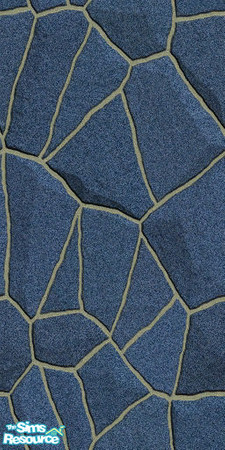 Sims 2 — Blue stone wall by buntah — This is the blue stone wall from my Stone Walls and Floors set.