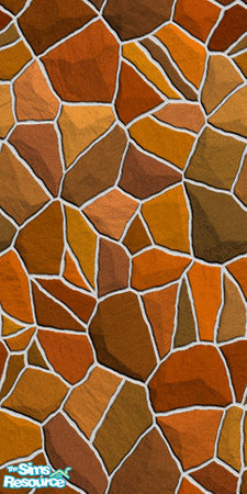 Sims 2 — Red stone wall by buntah — This is the red stone wall from my Stone Walls and Floors set.